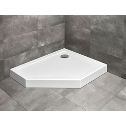 Radaway Doros PT E Compact brodzik pięciokątny 90x80cm prawy z obudową SDRPTP9080-05R