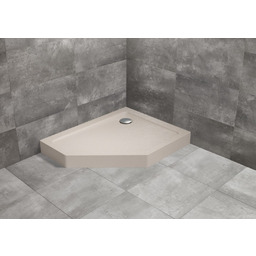 Radaway Doros PT E Compact Stone brodzik pięciokątny 90x80 prawy kaszmirowy SDRPTP9080-05-84SR