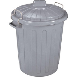 CURVER K&Bz Barril pojemnik na odpady Oscar 40 x 35 x 45 cm w kolorze szarym, plastik, 40 x 35 x 45 cm