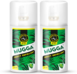2x Mugga Classic Spray 9,5% DEET. Środek, preparat na komary dla ludzi.