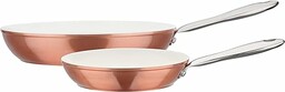 GSW 438186 2-częściowy zestaw patelni miedzianych, aluminium, stal nierdzewna