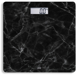 ADE BE1712 AURORA CZARNY Waga łazienkowa marmurowa, cyfrowa, 180 kg
