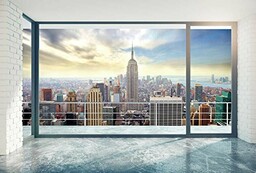 Fototapeta New York AT HOME 3 x 2,70 m dekoracja XXL fototapeta obraz na ścianę obraz ścienny HD Scenolia