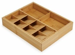 Joseph Joseph DRAWER Rozsuwany Organizer na Sztućće - Wkład do Szuflady / Drewniany
