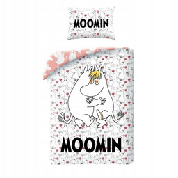 Pościel 140x200 Muminiki poszewka 70x90 Kids Halantex