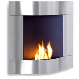 Blomus CHIMO Stalowy Biokominek Ścienny / Srebrny Matowy