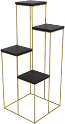 Elior Stojak na kwiaty w stylu glamour złoty + czarny R3-E14