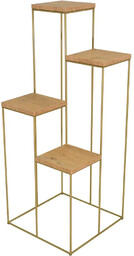 Elior Kwietnik w stylu glamour złoty + dąb lancelot Z6-F94