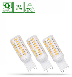 LED G9 230V 4W CW DIMMABLE SMD 5 LAT PREMIUM 3-PACK SPECTRUM