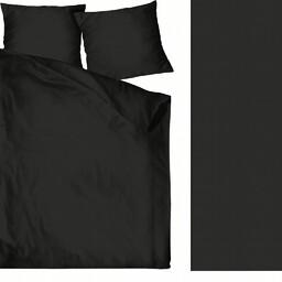 Greno Pościel satynowa 220x200 Szara ciemna jednobarwna z jedną poszewką Bielbaw