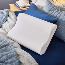 Sleep Innovations Poduszka konturowa z pianki z pamięcią kształtu, rozmiar Queen, wyrównanie głowy, szyi i ramion, śpiące na boku i plecach, średnie wsparcie