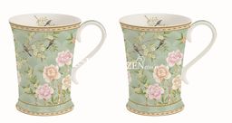 KUBKI PORCELANOWE - PALACE GARDEN SELEDYN Komplet 2 szt. (1356 PALA)