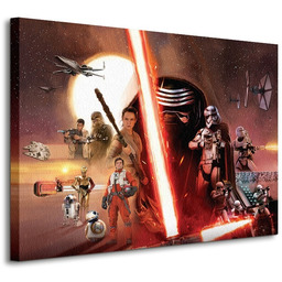Gwiezdne Wojny Star Wars Episode VII (Galaxy) - obraz na płótnie