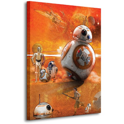 Gwiezdne Wojny Star Wars Episode VII (BB-8 Art) - obraz na płótnie