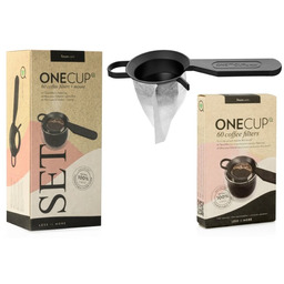 Zestaw do filiżanki Finum OneCup Set - Uchwyt + Filtry do kawy 60szt.