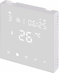 EMOS GoSmart termostat pokojowy WiFi do ogrzewania podłogowego z aplikacją, programowalny inteligentny termostat z czujnikiem podłogi, regulowana histereza, kompatybilny z Tuya, Smart Life, Alexa,