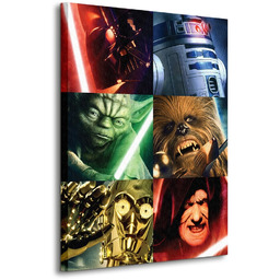 Gwiezdne Wojny Star Wars (Character Squares) - obraz na płótnie