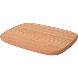BergHOFF Leo drewniana antypoślizgowa deska do krojenia kuchenna, 37 x 27 cm (14,5 cala x 10,7 cala), Bambus, brązowy, 37 x 27 x 1,5 cm
