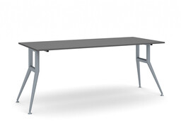 Stół konferencyjny do biura WIDE, 180x80 cm, grafit