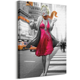 Jadei Graphics (Marilyn Monroe New York Walk) - Obraz na płótnie
