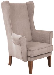 Fotel Uszak sztruks - 24 h, klasyczny, elegancki, wygodny, tapicerowany, do salonu