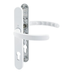 Luxembourg - Komplet klamek na szyldzie 36 mm, kolor biały