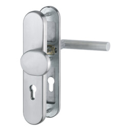 Komplet pochwyt-klamka Amsterdam do drzwi zewnętrznych ze stali szlachetnej