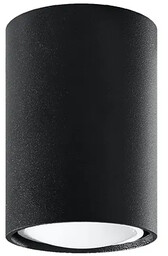 Lumes Czarny industrialny plafon walec - S243 M1-B95