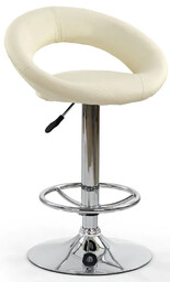 Elior Kremowy Kuchenny Hoker Obrotowy Z Oparciem L2-Z48