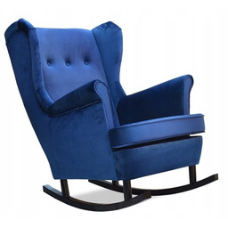 Fotel Uszak bujany INDYGO KOBALT CHABROWY velvet