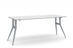 Stół konferencyjny do biura WIDE, 180x80 cm, szary