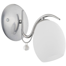 Lampa ścienna MAGIC I chrom/biały śr. 23cm