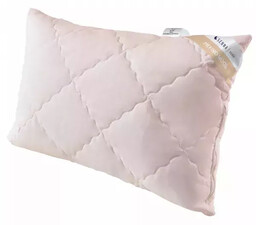 Inter Widex Poduszka wełniana 50x70 Merino Wool różowa regulowana 0,7 kg 100% naturalna wełna owcza