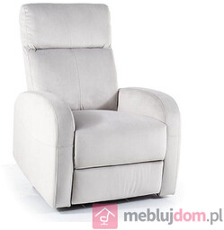 Fotel relaksacyjny OLIMP VELVET Signal Szary jasny