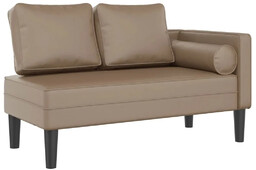 Elior Leżanka do salonu z ekoskóry cappuccino W7-F10