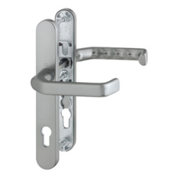 Liverpool - Komplet klamek na szyldzie 36 mm, kolor stalowy