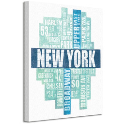 New York Type - Obraz na płótnie