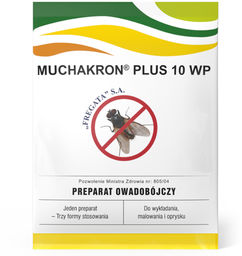 Muchakron Plus 10 WP 125g. Oprysk, trutka, preparat na muchy.