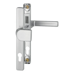 Austin - Komplet pochwyt-klamka na szyldzie 30 mm, imitacja stali szlachetnej