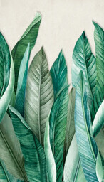 Fototapeta mural liście Grandeco Orom 2 A39501 159x280 cm