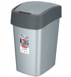 Kosz na śmieci Curver Flip Bin 50L, grafit