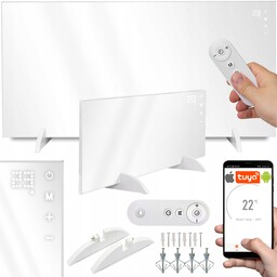 Grzejnik Na Podczerwień Promiennik 770W Pilot Sterowanie WiFi XL Mocny