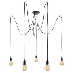Paulmann - Ketil 5 Lampa Wisząca Czarna