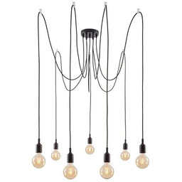 Paulmann - Ketil 7 Lampa Wisząca Czarna