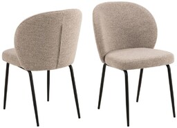 Krzesło do jadalni Patricia, beżowe (97828), boucle