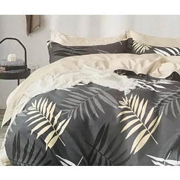 Pościel 140x200 Dwustronna Bawełna Satynowa Collection World Liście Monster