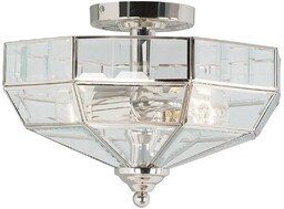Elstead Lighting Plafon Old Park OLD-PARK-PN klasyczna oprawa sufitowa w kolorze polerowanego niklu