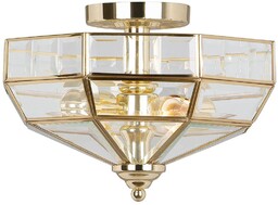 Elstead Lighting Plafon Old Park PB OLD-PARK-PB klasyczna oprawa w kolorze polerowanego mosiądzu