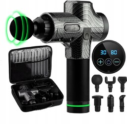 PISTOLET DO MASAŻU MOCNY MASAŻER MASSAGE GUN PRO