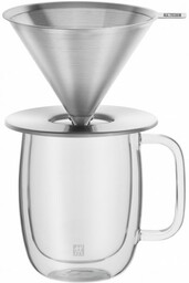 Zwilling Coffee - Zestaw: Dripper do Kawy + Szklanka, uniwersalny Zestaw